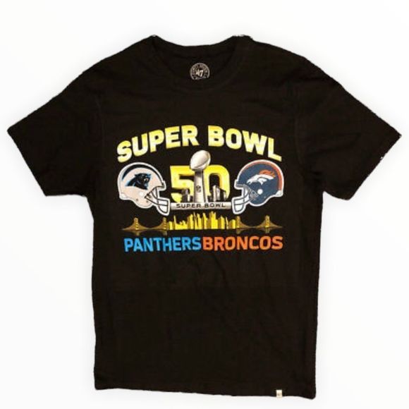 Forty Seven Brand Other - Denver Broncos Carolina Panthers Super Bowl 50 47 Brand T-Shirt Men's Large